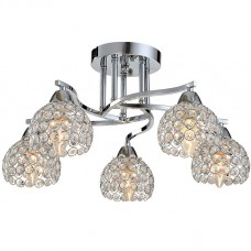 Φωτιστικό Οροφής 5xE14 230V Χρώμιο 955LIZA5/CH